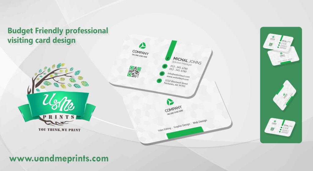 Budget Friendly professional visiting card design